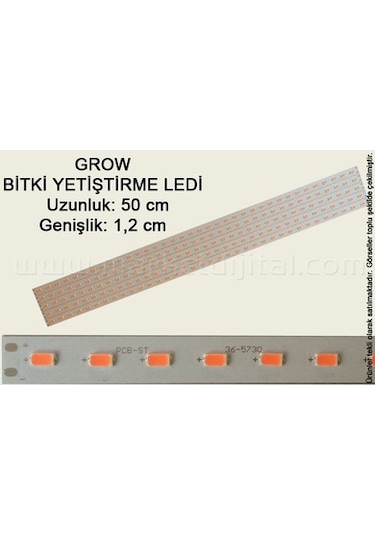 Grow Led 18 Watt 5630 Chip 36 Led (Bitki Yetiştirme Ledi) Full...