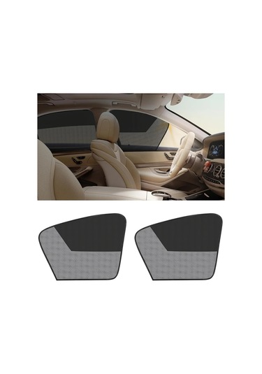 Chuangyinshop Black Magnetic Car Sunshades 4pcs Yıldız Desenli Uv Koruma Ve Isı Yalıtım Perdesi