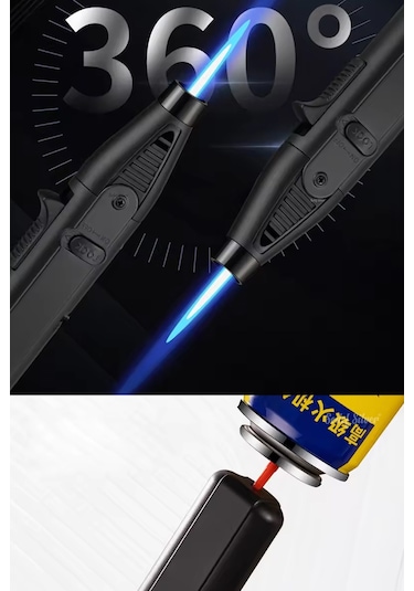 Profesyonel Jet Gazlı Rüzgar Mutfak Çakmağı - Torch Pürmüz Çakmak