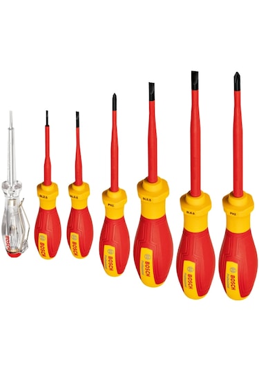 Bosch Profesyonel VDE Tornavida Seti 7 Parça - 1600A02NF7