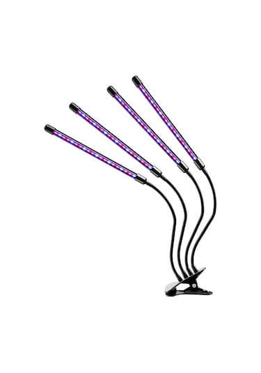 Xindoker Usb Bağlantılı Kırmızı Ve Mavi Spektrumlu 4'lü Led Bitki Büyütme Lambası, 9 Parlaklık Seviyesi Ve Zamanlayıcı Özellikli Diğer