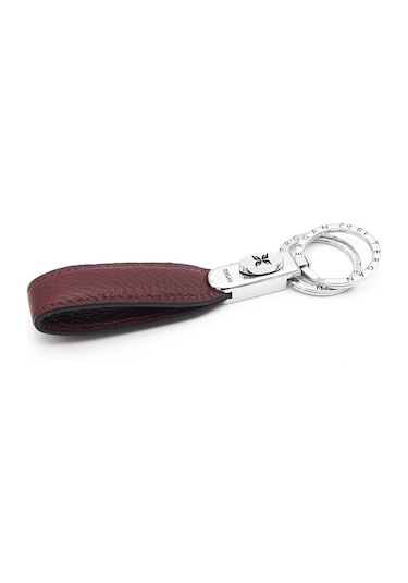 Tergan Bordo Unisex Deri Anahtarlık 0235m71
