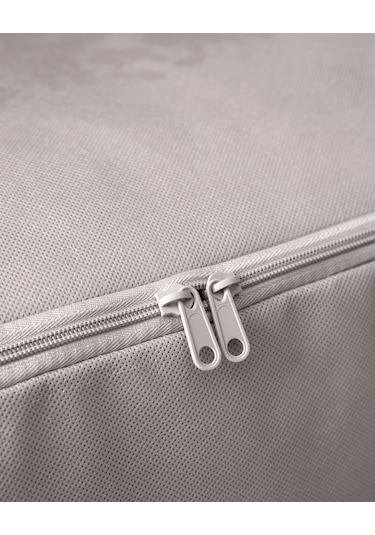 Madame Coco Çiçek Desen Baskılı 2'li Hurç - Gri 8684427147726 Gri