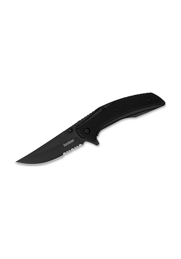 Kershaw Outright Black Serrated Kamp Çakı Siyah