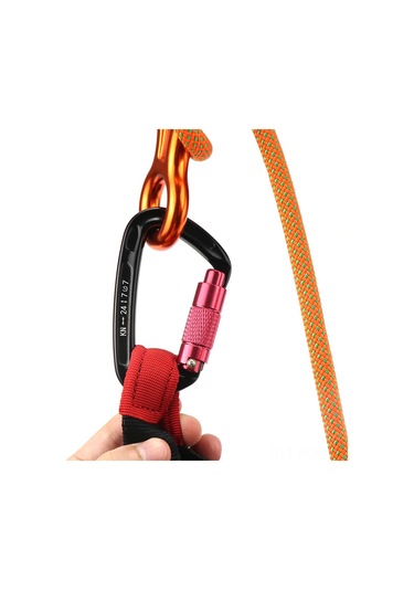 Otomatik Kilit Kapaklı Karabina 24kn Ağır Hizmet Karabina Klipsleri Hamaklar İçin Kamp Yürüyüşü Sırt Çantası