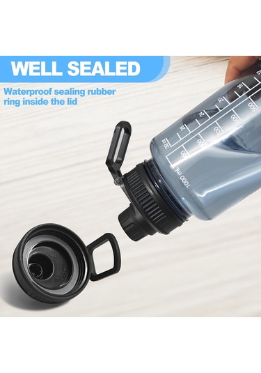 Skycity 2 Adet Değiştirilebilir Geniş Açık Çelik Çemberli Kettle Kapakları - Sızıntısız, Tek Parmaklı, Siyah Uzay Pot Kapakları Siyah