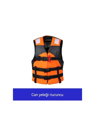 Jian Fan Büyük Yüz Yorme Acil Kurtma Yetişkin Can Yele Turuncu Turuncu