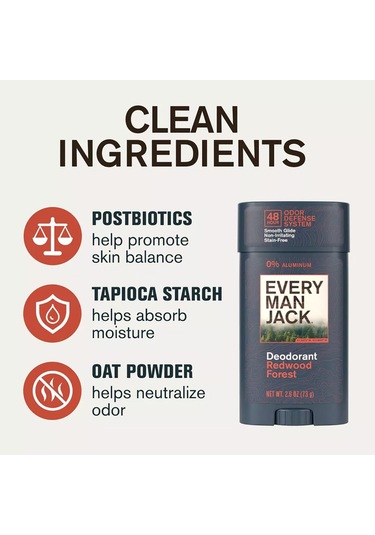 Every Man Jack Redwood Forest Alüminyumsuz Stick Deodorant 73gr