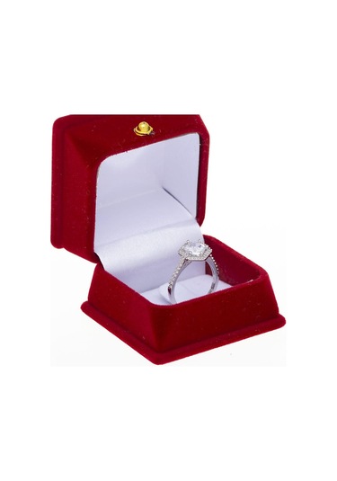 7mm Zirkon Taşlı Altıgen Model 925 Ayar Gümüş Kadın Tektaş Yüzük