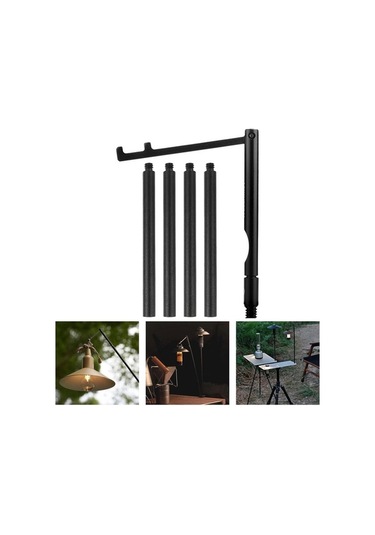 Pazly Katlanır Kamp Feneri Standı, Uzatma Çubuğu İle Pratik Ve Taşınabilir Çok Renkli