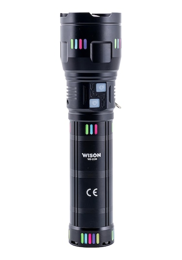 Wison Uzun Menzilli El Feneri 60watt 5500 Lümen Ws-1150 Siyah