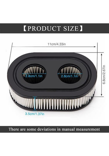 Dianziye Briggs & Stratton 550e-550ex 09p000 Motor Hava Filtresi + Ön Filtresi Seti 593260 798452 4247 5432 5432k Uyumlu - Motor Koruması Ve Ömür Uzatma