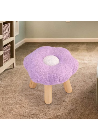 Suntek Ayaklık Puf Karikatür Çiçek Şekilli Kanepe Menekşe Menekşe