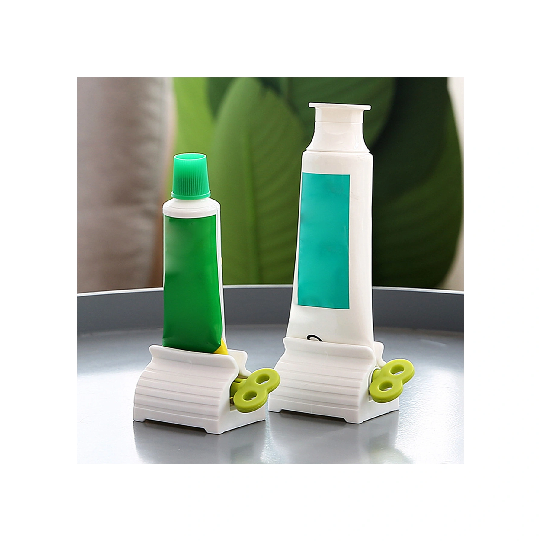 Yaleker 3 Adet Mavi Dikey Manuel Diş Macunu Sıkıcı - Abs Malzeme, Kaymaz Altlık, Krem Ve Krem Tüpü İçin Uygun Mavi 3