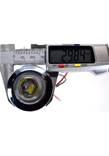 12v-24v Dc Power Led Lamba Su Geçirmez Beyaz Işık Zamak Gövde