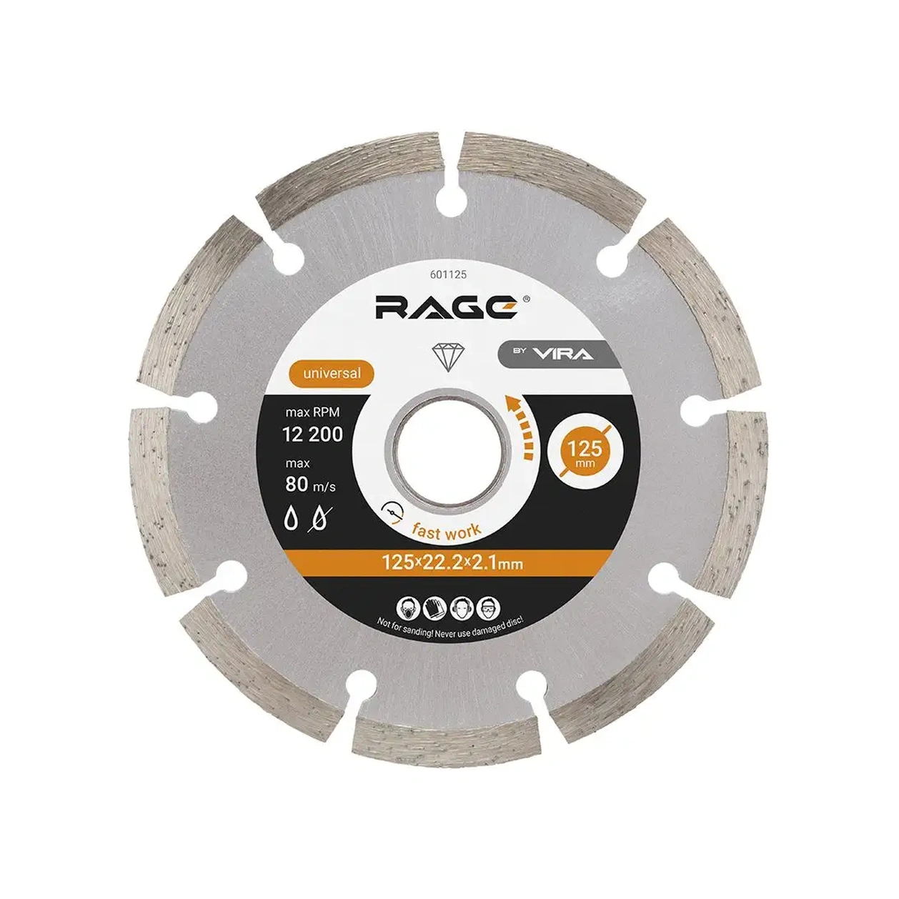 Rage Hq Elmas Segmentli Disk 125 Mm 10900768