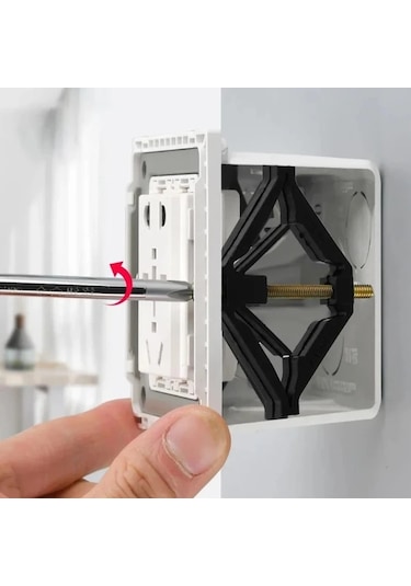 Willowhaven 10 Adet Siyah Nylon Elektrik Kutusu Tamir Seti Anahtar Priz