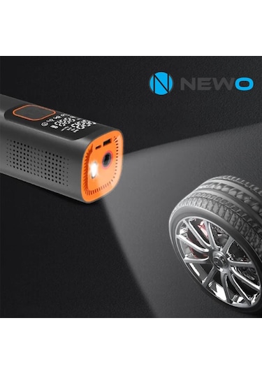 Newo Şarjlı Lastik Şişirme Pompası Işıklı Nw01-p