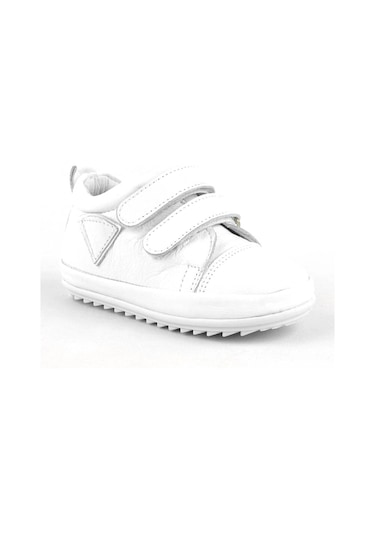 Hapshoe Rakerplus Yumuşak Hakiki Deri Beyaz Ilk Adım Bebek Ayakkabısı Beyaz