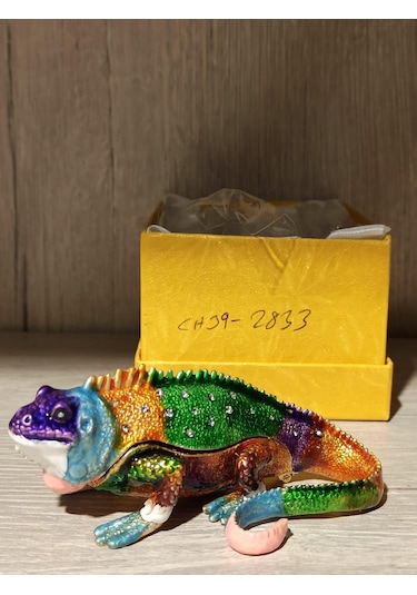 Swarovski Taşlı Iguana Mücevherlik / Dekoratif Biblo
