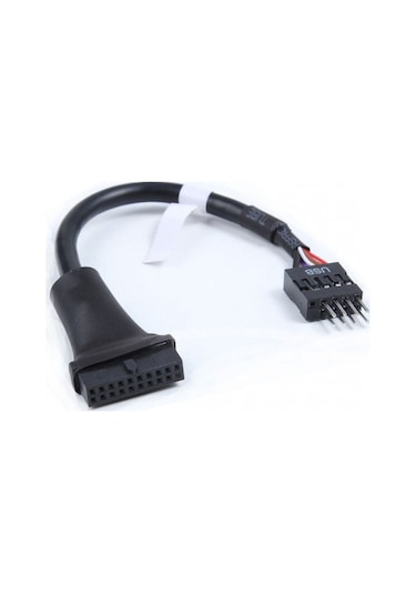 9 Pin Usb 2.0 Erkek To19 Pin Usb 3.0 Dişi Çevirici Kablo 15cm