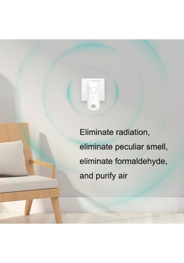 Novahub Ct02 Negatif İyon Hava Arıtma Pet Deodorant Kaldırma Temizleyici, Ab Fişi Siyah Beyaz