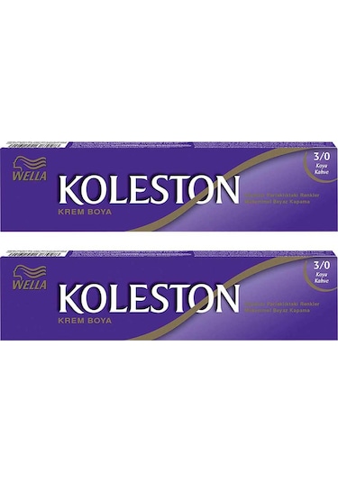 Wella Koleston Single Saç Boyası 3.0 Koyu Kahve 2'li