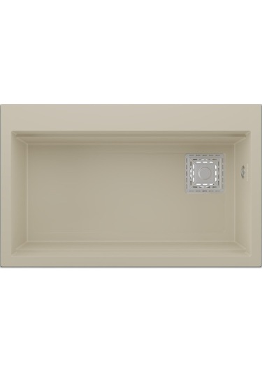 Real Stone Likya 75,5x47 Cm Krem Granit Mutfak Eviyesi