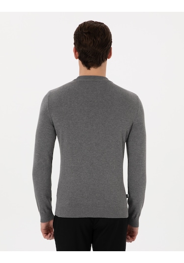 Pierre Cardin Erkek Gri Melanj Kazak /triko 50296564-vr086 Gri Melanj