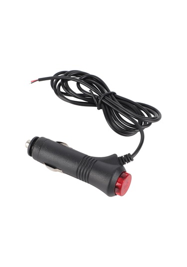 Geeroyoo Araç Sigara Çakmak Plugı 1.5m Kablolu, Anahtar Tuşlu, Kırmızı Led Gösterge, 10a Sigorta İle Aşırı Yük Koruma, 12v/60w