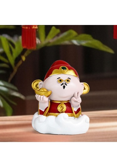 Suntek Çin Figürleri Heykel Dekorasyonu Zenginlik-tanrısı