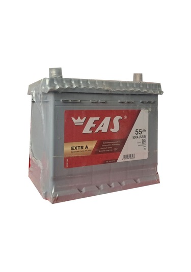 12v 55 Ah Kare Ters Otomobil Ve Hafif Ticari Konvansiyonel Extr A