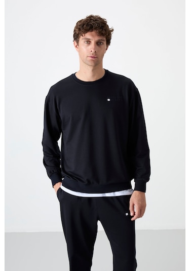 Tommy Life Lacivert Casual O Yaka Jogger Erkek Oversize Eşofman Takımı - 85120 Lacivert