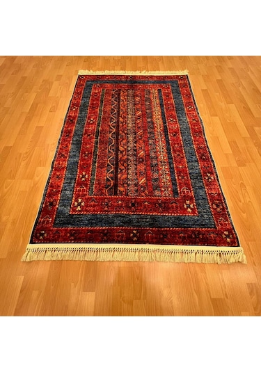 Anadolu Motifli 120 X 180 Cm Dijital Baskı Halı Kırmızı