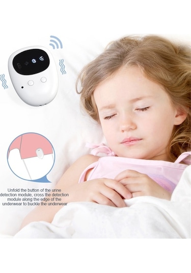 Flybuy Kablosuz Yatak Islatma Alarmı - Titreşimli, Sesli Led Uyarı - Çocuk & Yaşlı Bakımı İçin/