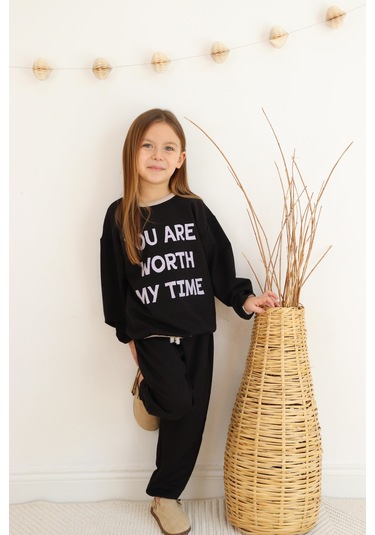 2 Li Takım Baskılı İki İp Siyah