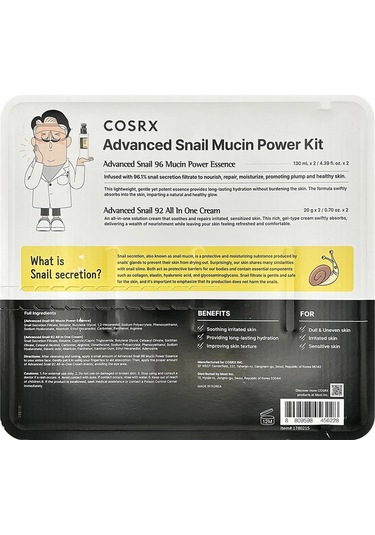 Cosrx Advanced Snail Salyangoz Özlü Cilt Bakım Seti 4 Parça