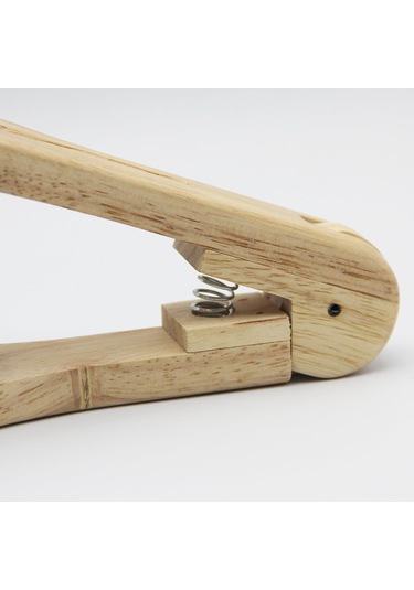 Lemestar Ahşap Fiber V Tipi Saç Tarak, Kuru Kıvırık Saçları Düzleştirir, Doğal Saç Bakımı İçin Uygun