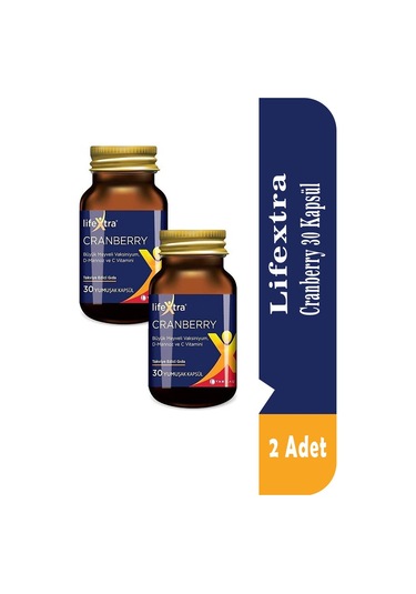 Lifextra Cranberry 30 Kapsül 2 Adet