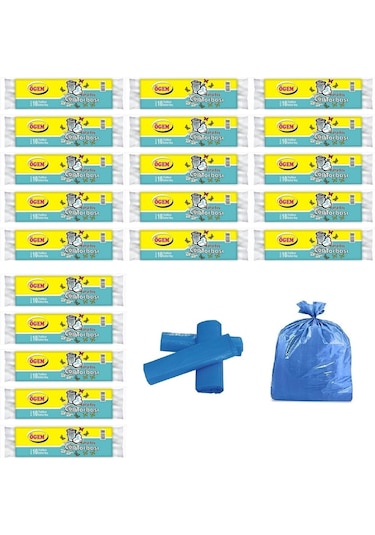 Ögem Battal Boy Çöp Torbası Mavi 75X90 Cm 10 Lu 20 Rulo