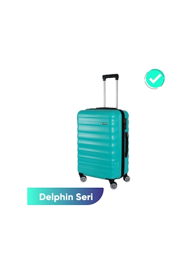 Vegmann Delphin Su Yeşili Orta Boy Valiz Su Yeşili