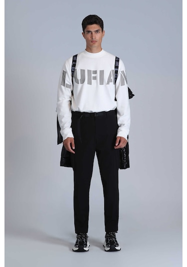 Lufian Erkek Todillo Sweatshirt 112030158 Kırık Beyaz Kırık Beyaz