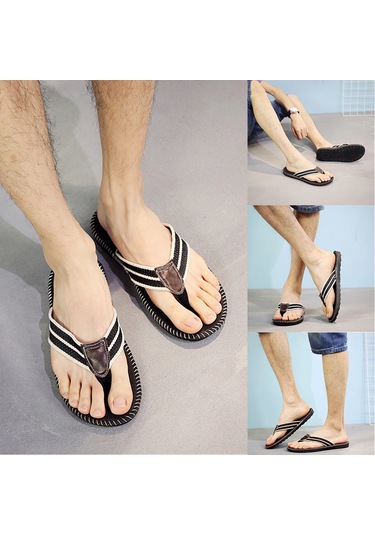 Geeroyoo Erkek Yazlık Sandalet - Hafif, Kaymaz, Nefes Alabilir Ve Rahat Eva Malzeme 39-45 Beden Siyah