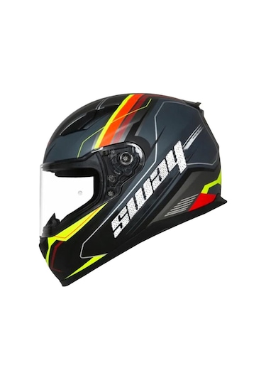 Sway Sw816 Full Face Motosiklet Kaskı 64997 Titanyum