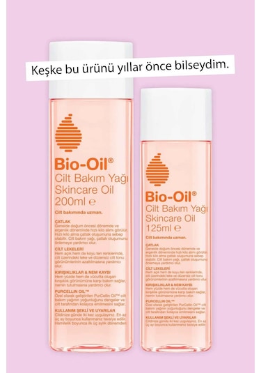 Bio-oil Catlak Karsiti & Leke Karsiti Nemlendırıcı Cılt Bakım Yağı 200 Ml & 125 Ml