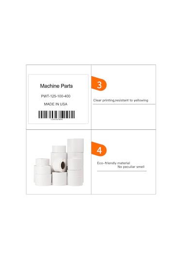 Dofolink Dp30 Serisi İçin Termal Etiket Kağıdı - Düz Dikdörtgen 70mmx80mm 95 Adet/rulman Beyaz Hidrosol Yapışkan 1 Rulo