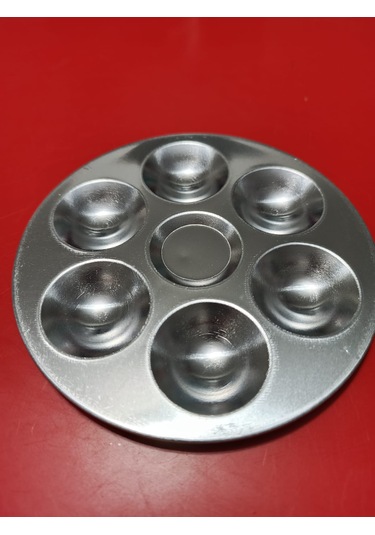 Rich Art-x Palet Yuvarlak Küçük Paslanmaz Metal 7gödeli 13,5cm