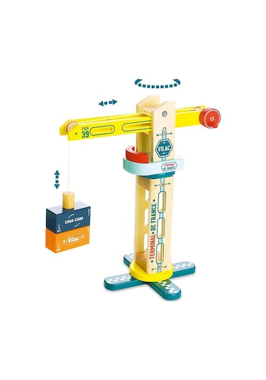 Vilac - Vilacity Mıknatıslı Mini Vinç