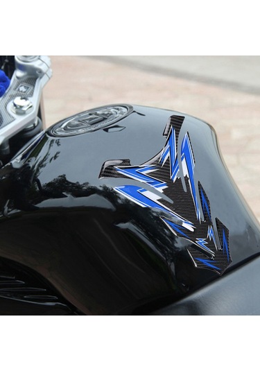 Xindoker Tq003 Gerçek Karbon Fiber Motosiklet Tankı Korumalı Sticker - 5d Desenli, Kırık Önleyici, Dayanıklı Ve Kolay Uygulama