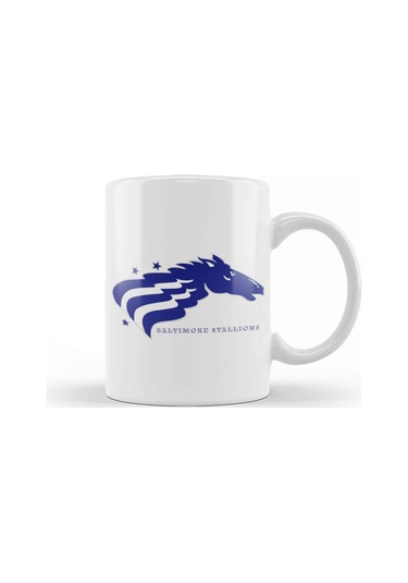 Defunct Balitmore Stallions Cfl Football 1994 Kupa Bardak Porselen Karışık